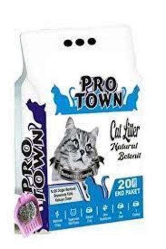 Pro Town Marsilya Sabunu Kokulu Topaklanan İnce Taneli Aktif Karbonlu Bentonit Kedi Kumu 15 lt