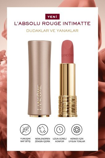 Lancome L'Absolu Rouge Intımatte Blushing Nudes 315 Hearts In Sync Mat Krem Lipstick Ruj