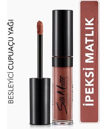 Flormar Silk Matte 18 Nude Mat Likit Fırçalı Ruj