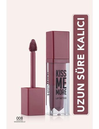 Flormar Kiss Me More 8 Mademoiselle Mat Likit Fırçalı Ruj