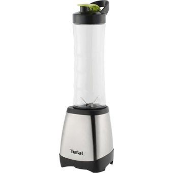 Tefal On The Go 600 ml Plastik Hazneli 4 Bıçaklı Kişisel Mini Mataralı Blender Gri