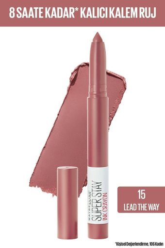 Maybelline New York Sw Superstay Ink Crayon 15 Lead The Way Mat Krem Kalem Ruj