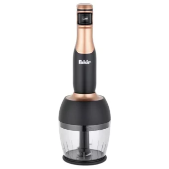 Fakir Speed Lucca 500 ml Plastik Hazneli Turbolu 4 Bıçaklı 4'lü Blender Seti Siyah