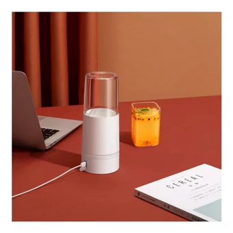 Xiaomi Mijia 350 ml Plastik Hazneli 4 Bıçaklı Tekli Mini El Blender Beyaz