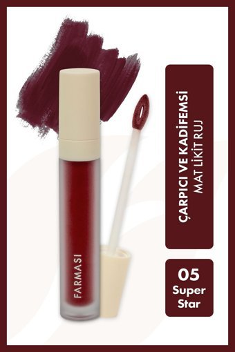 Farmasi 5 Star Mat Likit Fırçalı Ruj