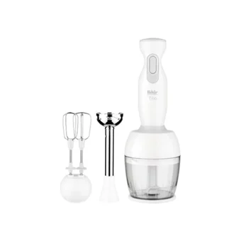 Fakir 900 ml Plastik Hazneli Turbolu 4 Bıçaklı 3'lü Blender Seti Beyaz