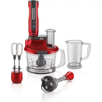 Arzum AR1041 1500 ml Plastik Hazneli Turbolu Çift Bıçaklı 3'lü Blender Seti Kırmızı
