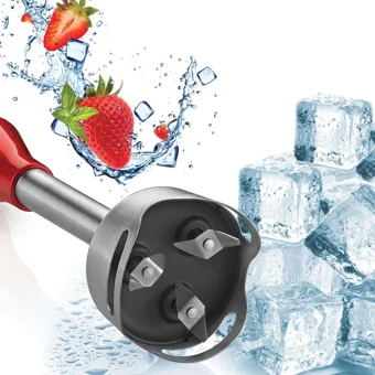 Arzum AR1041 1500 ml Plastik Hazneli Turbolu Çift Bıçaklı 3'lü Blender Seti Kırmızı