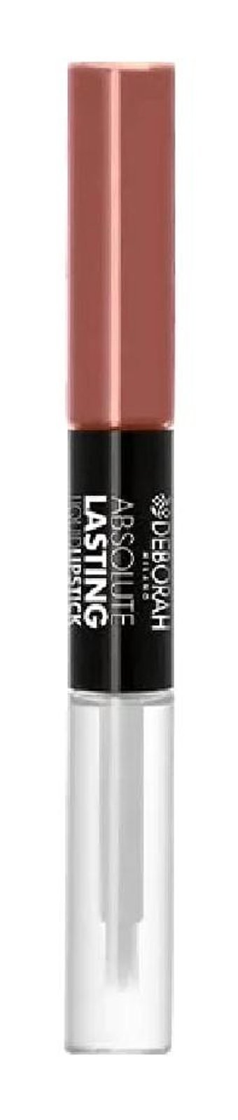 Deborah Milano Absolute Lasting 9 Nude Parlak Likit Fırçalı Ruj