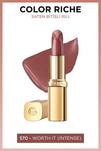L’Oréal Paris Color Riche 570 Intense Saten Krem Lipstick Ruj