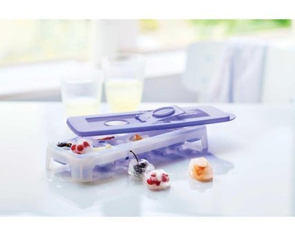Tupperware Kare Şekilli Plastik Kapaklı Renkli Buz Kalıbı