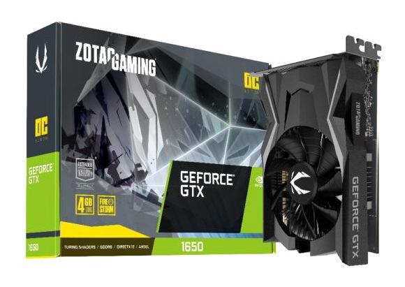 Zotac GTX 1650 OC 4 GB GDDR6 PCI-Express 3.0 DX 12 1 Fanlı 128 Bit Masaüstü NVIDIA Ekran Kartı