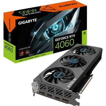 Gigabyte Windforce RTX 4060 OC 8 GB GDDR6 PCI-Express 4.0 DirectX 12 Ultimate 3 Fanlı 128 Bit Masaüstü NVIDIA Ekran Kartı