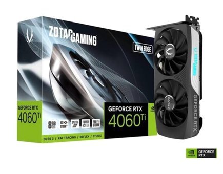 Zotac Twin Edge RTX 4060 Tİ 8 GB GDDR6 PCI-Express 4.0 DirectX 12 Ultimate 2 Fanlı 128 Bit Masaüstü NVIDIA Ekran Kartı