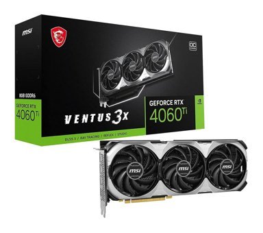 MSI Ventus 3X RTX 4060 Tİ OC 8 GB GDDR6 PCI-Express 4.0 DirectX 12 Ultimate 3 Fanlı 128 Bit Masaüstü NVIDIA Ekran Kartı