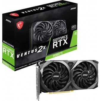 MSI Ventus 2X RTX 3060 Tİ OC 8 GB GDDR6 PCI-Express 4.0 DirectX 12 Ultimate 2 Fanlı 256 Bit Masaüstü NVIDIA Ekran Kartı