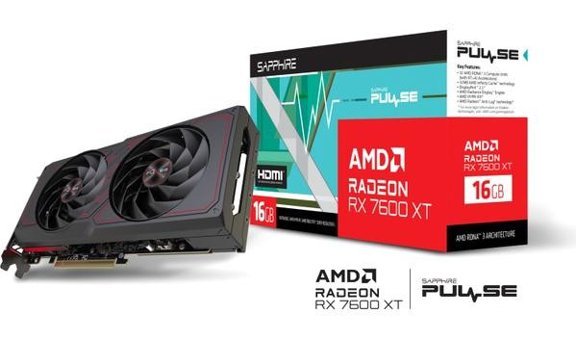 Sapphire Pulse RX 7600 XT 16 GB GDDR6 PCI-Express 4.0 DirectX 12 Ultimate 2 Fanlı 128 Bit Masaüstü AMD Ekran Kartı