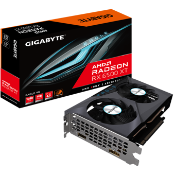 Gigabyte Eagle RX 6500 XT 4 GB GDDR6 PCI-Express 4.0 DirectX 12 Ultimate Crossfire 2 Fanlı 64 Bit Masaüstü AMD Ekran Kartı