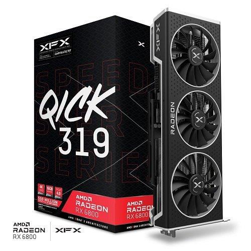 XFX Speedster QICK 319 RX 6800 16 GB GDDR6 PCI-Express 4.0 DirectX 12 Ultimate 3 Fanlı 256 Bit Masaüstü AMD Ekran Kartı