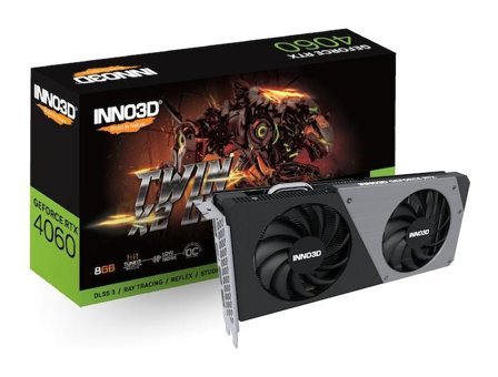 Inno3D Twin X2 RTX 4060 OC 8 GB GDDR6 PCI-Express 4.0 DirectX 12 Ultimate 2 Fanlı 128 Bit Masaüstü NVIDIA Ekran Kartı