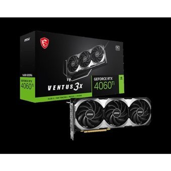 MSI Ventus 3X RTX 4060 Tİ 16 GB GDDR6 PCI-Express 4.0 DirectX 12 Ultimate 3 Fanlı 128 Bit Masaüstü NVIDIA Ekran Kartı