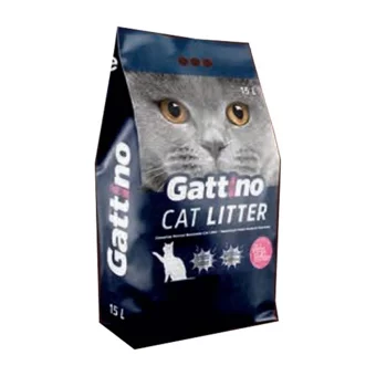 Gattino Bebek Pudrası Kokulu Topaklanan İnce Taneli Bentonit Kedi Kumu 4x15 lt