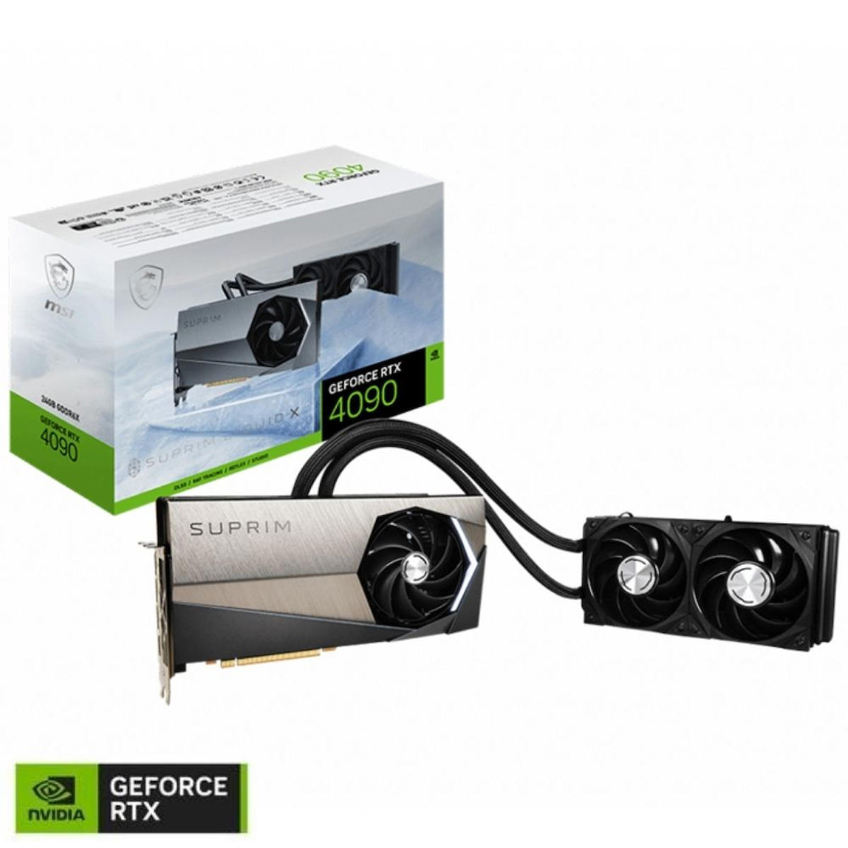 Msi SUPRIM LIQUID X RTX 4090 24 GB GDDR6X PCI-Express 4.0 DirectX 12 Ultimate 3 Fanlı 384 Bit Gaming NVIDIA Ekran Kartı