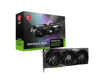 MSI Gaming X Slim RTX 4060 Tİ 8GB GDDR6 PCI-Express 4.0 DirectX 12 Ultimate 3 Fanlı 128 Bit Masaüstü NVIDIA Ekran Kartı