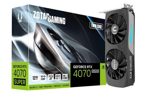 Zotac Twin Edge RTX 4070 Super 12 GB GDDR6X PCI-Express 4.0 DirectX 12 Ultimate 2 Fanlı 192 Bit Gaming NVIDIA Ekran Kartı