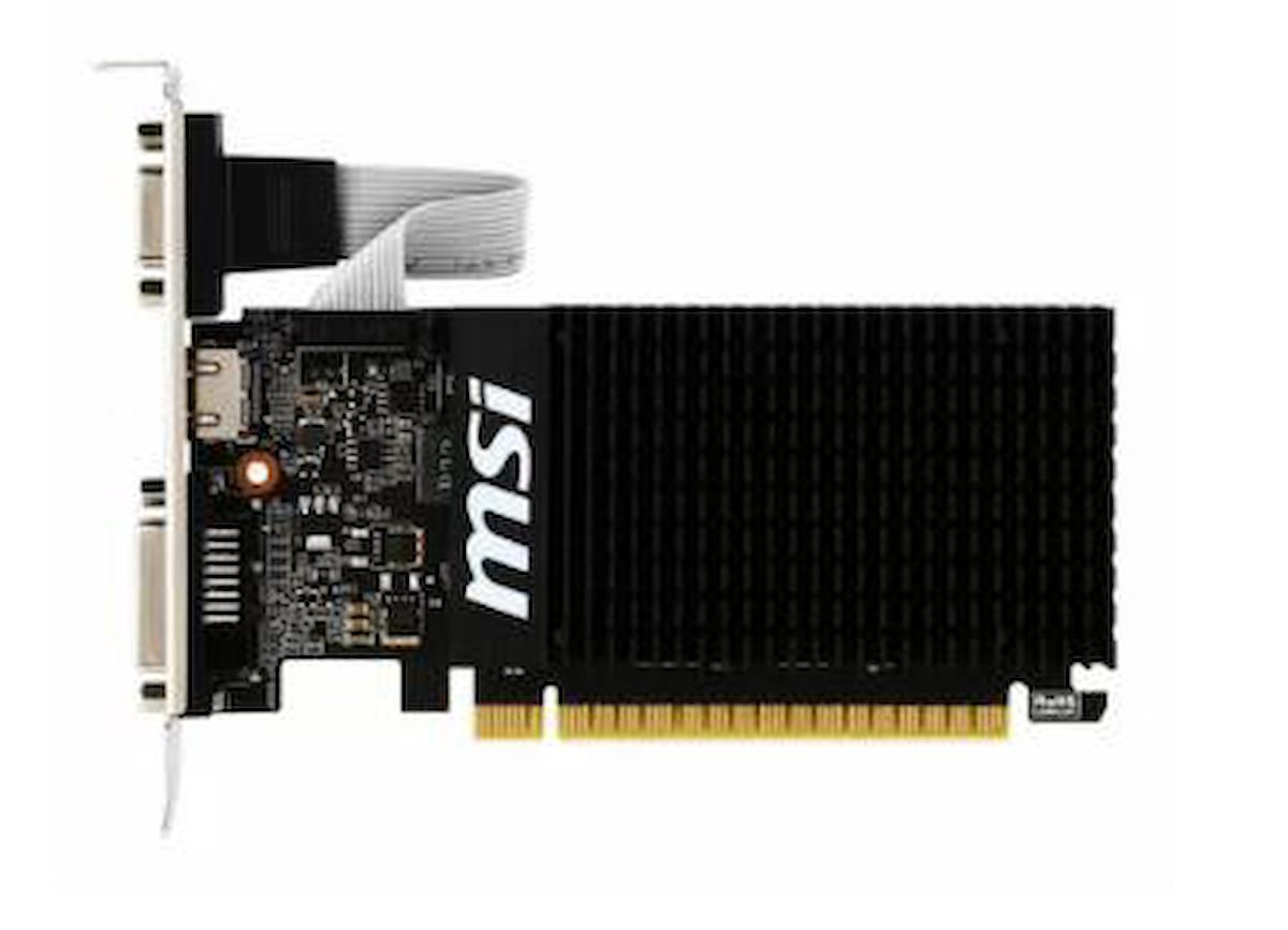 MSI GT 710 LP 2 GB DDR3 PCI-Express 2.0 DX 12 Fansız Fansız Soğutma 64 Bit Masaüstü NVIDIA Ekran Kartı