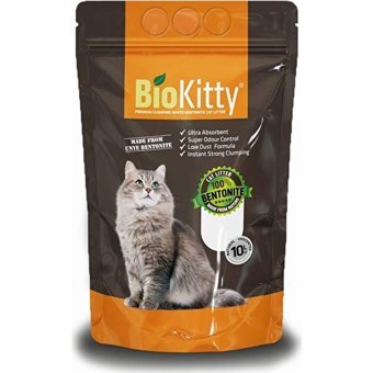 Bio Kitty Sade Topaklanan İnce Taneli Bentonit Kedi Kumu 2x10 lt