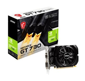 MSI GT 730 OC 4 GB DDR3 PCI-Express 2.0 DirectX 11 1 Fanlı 128 Bit Masaüstü NVIDIA Ekran Kartı