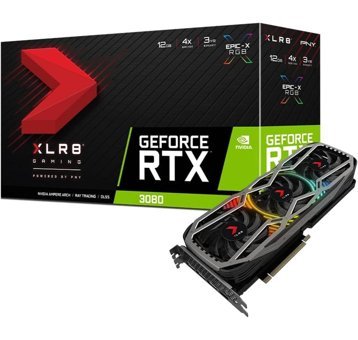 PNY RTX 3080 12 GB GDDR6X PCI-Express 4.0 DirectX 12 Ultimate 3 Fanlı 320 Bit Masaüstü NVIDIA Ekran Kartı