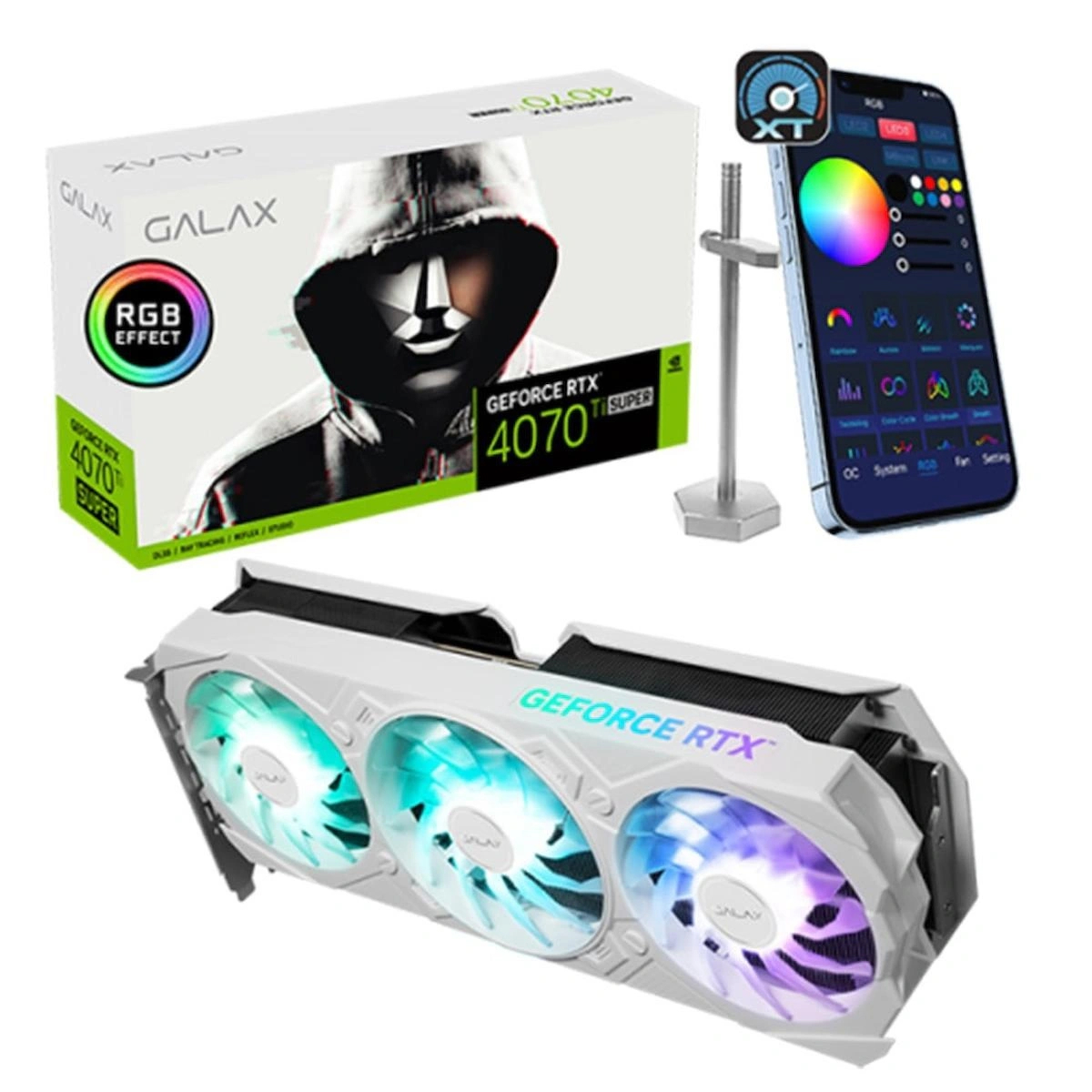 Galax Ex Gamer 1-Click RTX 4070 Tİ Super OC WHITE 16 GB GDDR6X PCI-Express 4.0 DirectX 12 Ultimate 3 Fanlı 256 Bit Gaming NVIDIA Ekran Kartı