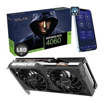 Galax 1-Click RTX 4060 OC 8 GB GDDR6 PCI-Express 4.0 DirectX 12 Ultimate 2 Fanlı 128 Bit Masaüstü NVIDIA Ekran Kartı