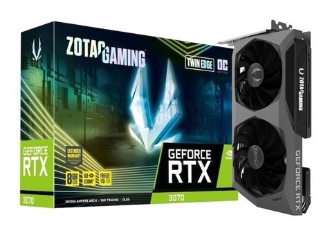 Zotac Twin Edge RTX 3070 OC 8 GB GDDR6 PCI-Express 4.0 DirectX 12 Ultimate 2 Fanlı 256 Bit Gaming NVIDIA Ekran Kartı