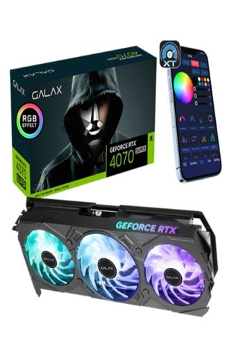 Galax Ex Gamer 1-Click BLACK RTX 4070 Super OC 12 GB GDDR6X PCI-Express 4.0 DirectX 12 Ultimate 3 Fanlı 192 Bit Gaming NVIDIA Ekran Kartı