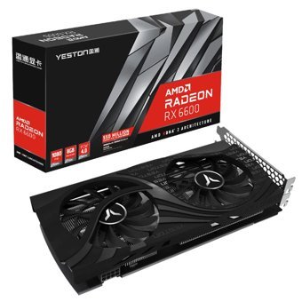 Qaohe RX 6600 8 GB GDDR6 PCI-Express 4.0 DirectX 12 Ultimate 2 Fanlı 128 Bit Masaüstü AMD Ekran Kartı