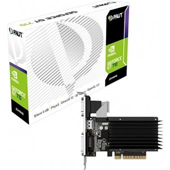 Palit GT 710 2 GB DDR3 PCI-Express 2.0 DX 12 Fansız Fansız Soğutma 64 Bit Masaüstü NVIDIA Ekran Kartı