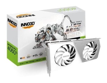 Inno3D Twin X2 RTX 4060 Tİ OC WHITE 16 GB GDDR6 PCI-Express 4.0 DirectX 12 Ultimate 2 Fanlı 128 Bit Masaüstü NVIDIA Ekran Kartı