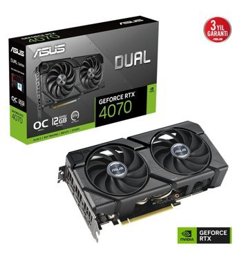 Asus RTX 4070 12 GB GDDR6X PCI-Express 4.0 DirectX 12 Ultimate 2 Fanlı 192 Bit Gaming NVIDIA Ekran Kartı