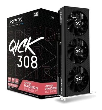 XFX Speedster Qıck 308 RX 6650 XT 8 GB GDDR6 PCI-Express 4.0 DirectX 12 Ultimate 3 Fanlı 128 Bit Masaüstü AMD Ekran Kartı
