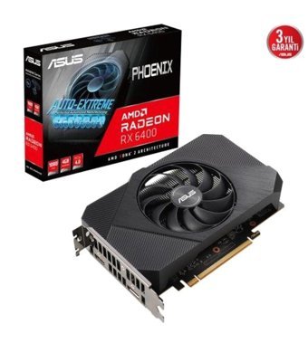 Asus Dual RX 6400 4 GB GDDR6 PCI-Express 4.0 DirectX 12 Ultimate Crossfire 1 Fanlı 64 Bit Masaüstü AMD Ekran Kartı