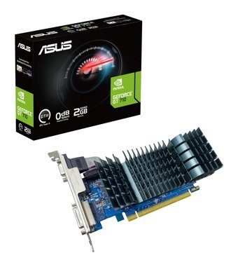 Asus EVO GT 710 2 GB DDR3 PCI-Express 2.0 DX 12 Fansız Fansız Soğutma 64 Bit Masaüstü NVIDIA Ekran Kartı
