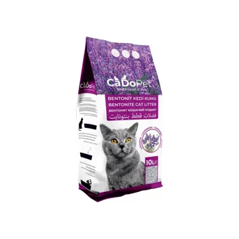 Cado Pet Lavanta Kokulu Topaklanan İnce Taneli Bentonit Kedi Kumu 2x10 lt