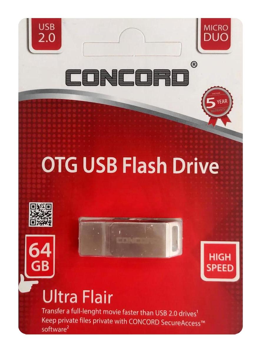 Concord C-OTG64 Mini USB 2.0 Micro USB 64 GB Flash Bellek