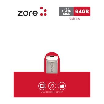 Zore Mini USB 3.0 Type A 64 GB Flash Bellek Gri