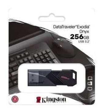 Kingston Exodia USB 3.2 Type A 256 GB Flash Bellek Siyah
