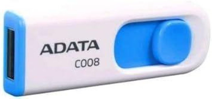 Adata C008 USB 2.0 Type A 32 GB Flash Bellek Beyaz