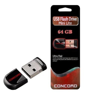 Concord Mini Type A 64 GB Flash Bellek Siyah